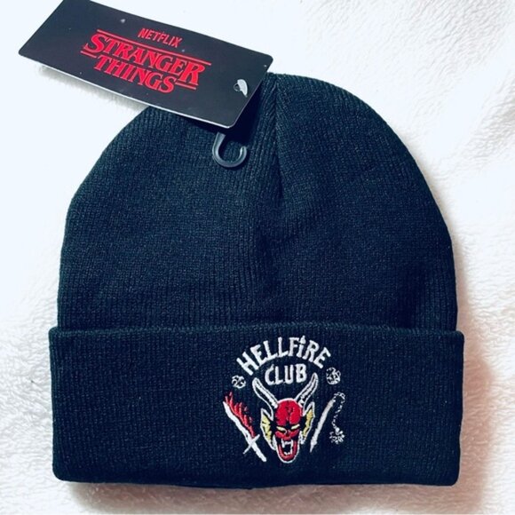 🔥 NWT Stranger Things Hellfire Club Beanie – Unisex - Picture 8 of 8